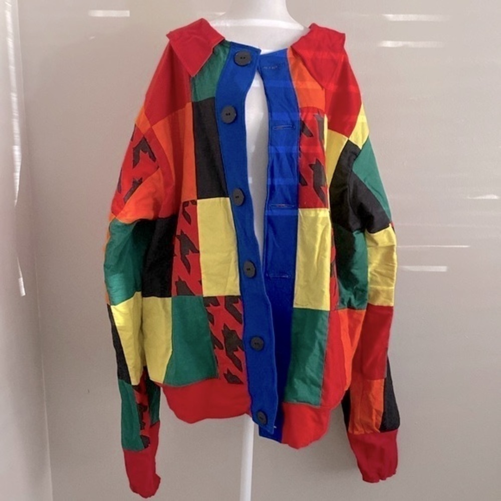 Vintage handmade multi color jacket